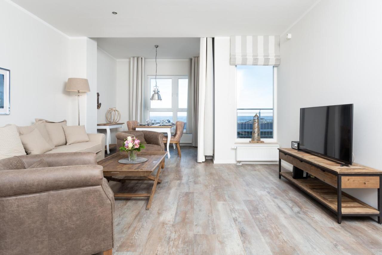 Strandnahe Fewos Mit Meerblick Und Dachterrasse, Residenz Bel Vital - Kategorie E ビンツ 部屋 写真